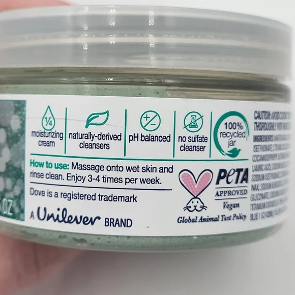 Lot of 6 Dove Winter Mint Body Scrub 3.5oz. Limited Edition - Picture 3 of 4